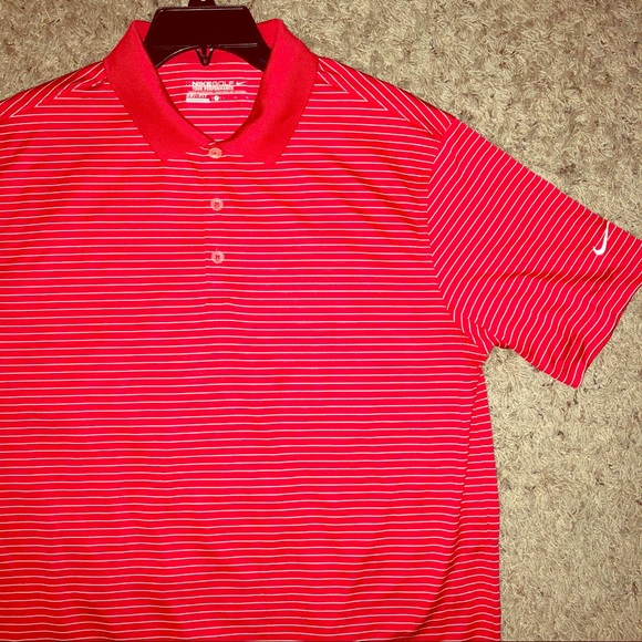 nike golf polo red